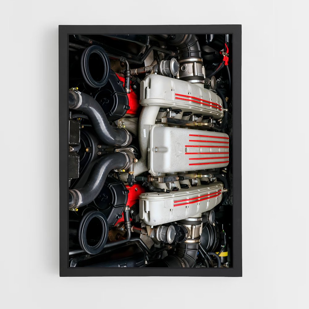 Poster Valves et Vibrations – affiche Ferrari (vue 2)